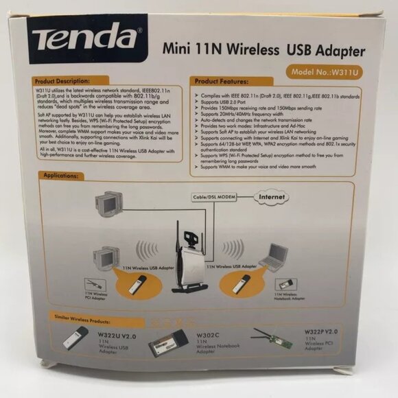 Tenda Wireless USB Adapter - Picture 2 of 5